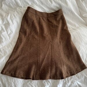 Brooks Brothers Brown A-Line Skirt